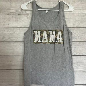 “mama” camouflage tank top size small